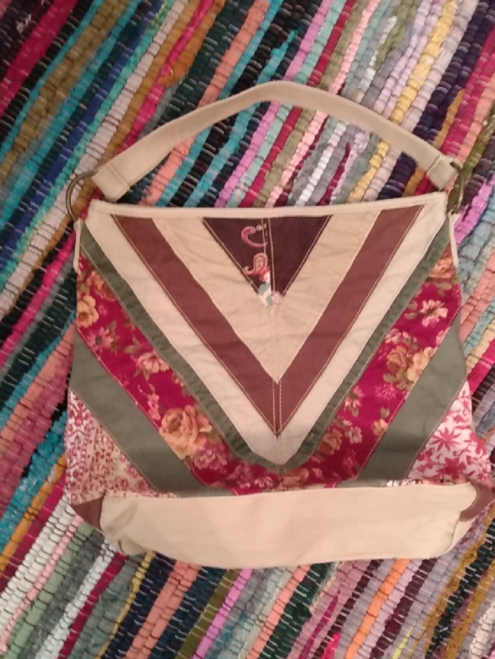 Levis Vtg Y2k Large Patchwork Boho Hippie Purse